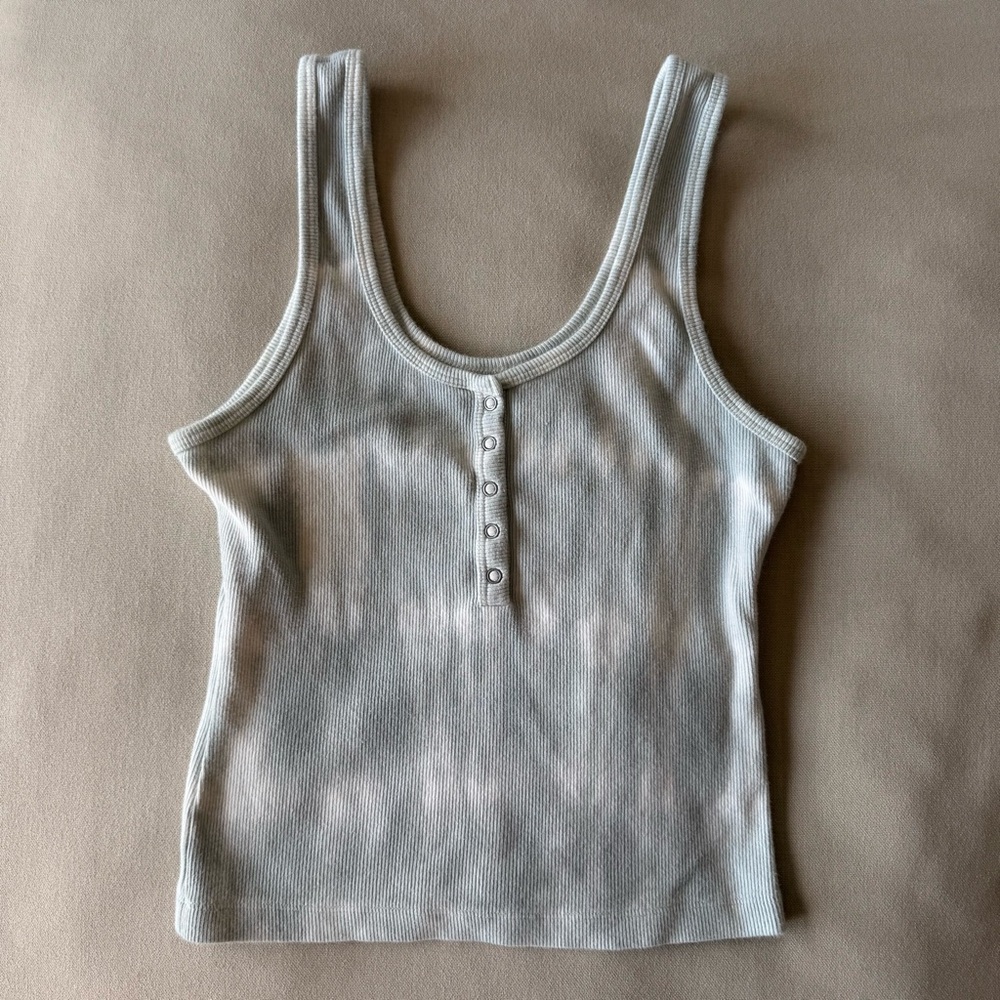 Abercrombie & Fitch Tie Dye Ribbed Tank